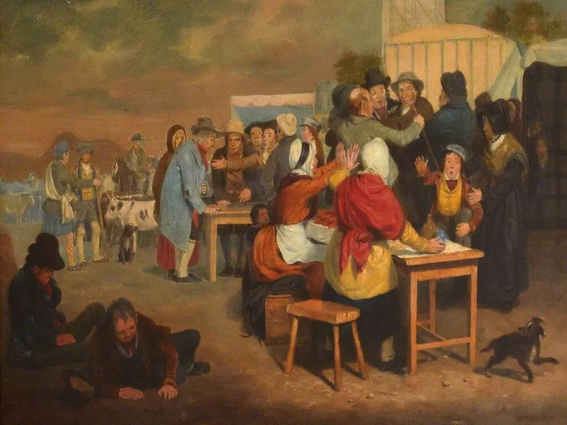 1795-Walter Geikie - Una scena di Hallow Fair - City Art Center